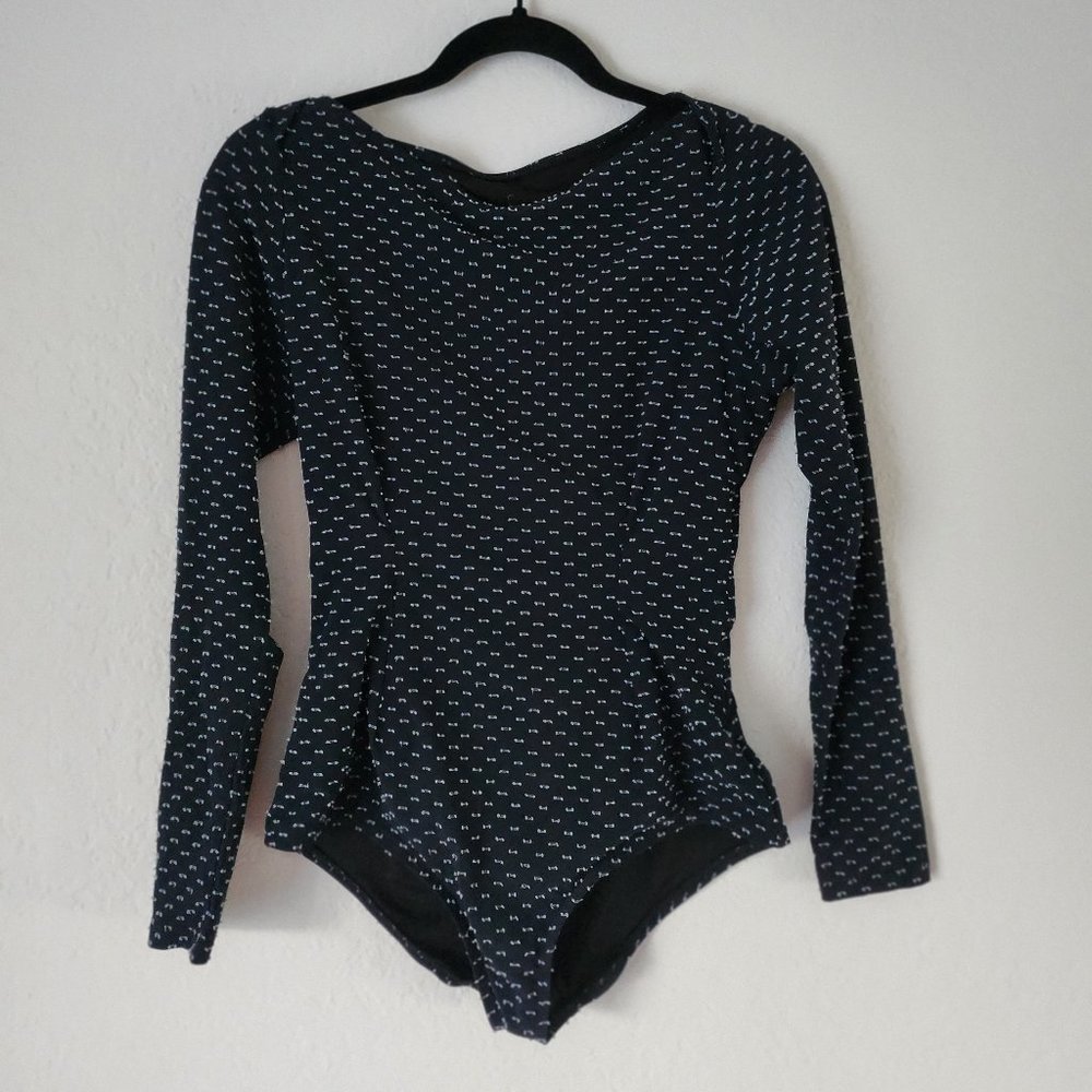 NWOT SEEA MIMI SURF SUIT SZ L RASH GUARD NAVY ONE PIECE LONG SLEEVE SWIMSUIT